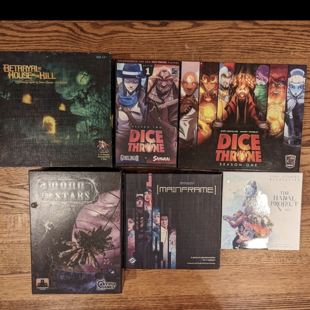 Dice throne and other rpg, board game lot